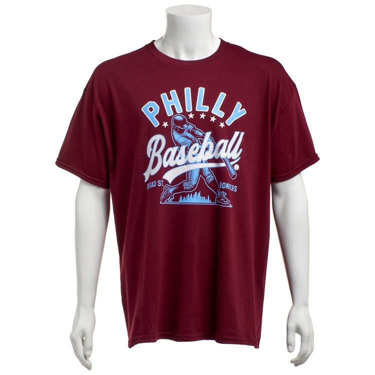 Mens Tailgate Philadelphia Baseball Torpedo Slugger Tee