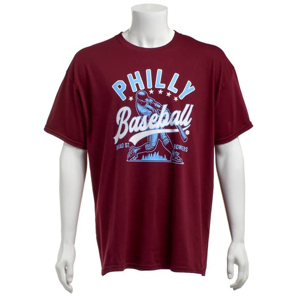 Mens Tailgate Philadelphia Baseball Torpedo Slugger Tee - image 