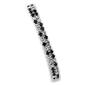 Rosa Rhinestones 2-Row Jet Stretch Bracelet - image 1