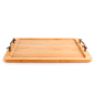 BergHOFF 15.5in. Bamboo Serving Tray with Wrought Iron Handles - image 1
