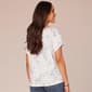 Womens Democracy Short Sleeve Marble Twist Hem Tee - image 3
