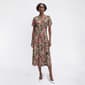 Womens Cocomo Short Sleeve Abstract Gomez Panel Shift Dress - image 1