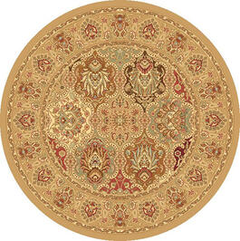 Rugs America&#40;tm&#41; New Vision Color Panel Round Area Rug - Berber