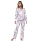 Womens White Mark 2pc. Long Sleeve Floral Pajama Set - image 4