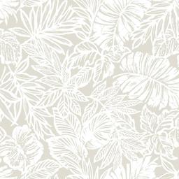 RoomMates® Beige Batik Tropical Leaf Peel & Stick Wallpaper