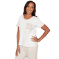 Petite Alfred Dunner Natural Wonder Crochet Pocket Tee - image 3
