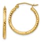 Gold Classics(tm) 14kt. Gold Diamond Cut 20mm Hoop Earrings - image 1
