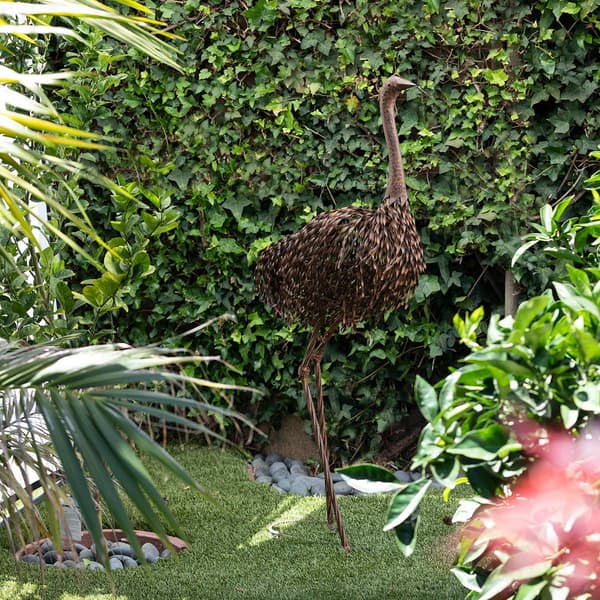 Alpine 45in. Peeking Ostrich Statue