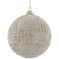 Northlight White Geometric Glass Ball Christmas Ornament - image 5