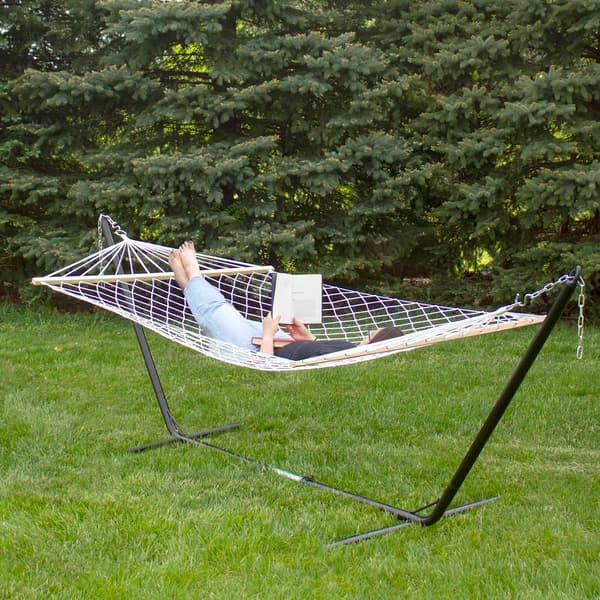 Northlight Seasonal Lattice Pattern Rope Hammock