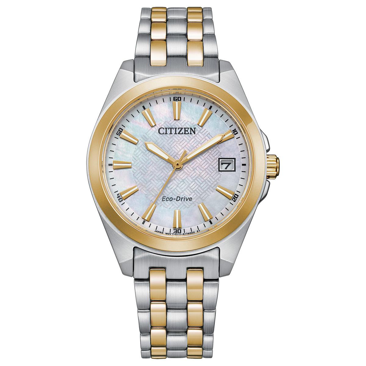 Womens Citizen® Eco-Drive Corso Two-Tone Watch - EO1224-54D