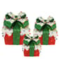 Northlight 3pc. Red Pre-Lit Snow & Candy Covered Gift Boxes - image 1