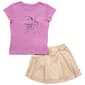 Girls (7-12) Aeropostale Foil Dots Bow Tee w/ Pleated Twill Skort - image 1