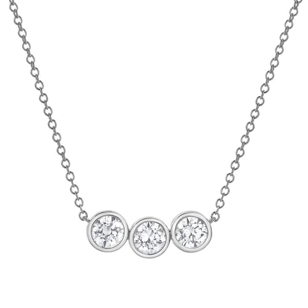 Nova Star(R) 14kt. White Gold 1ctw. Lab Grown Diamond Necklace - image 