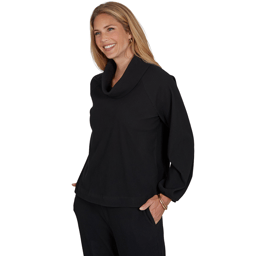 Womens Ruby Rd. Premium Rib Knit Long Sleeve Sweater