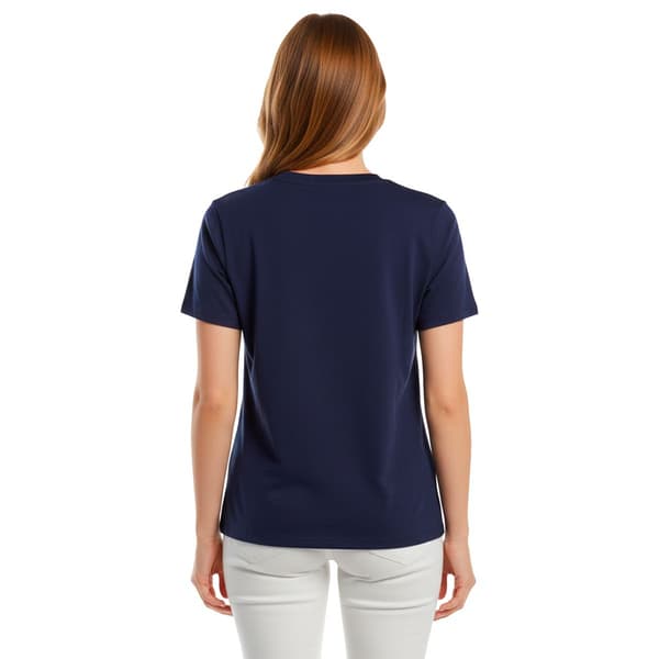 Womens French Laundry Embroidered Rhinestone Butterfly Tee