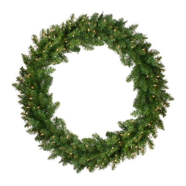 Northlight Seasonal 48in. Pre-Lit Eastern Pine Christmas Wreath - image 