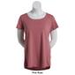 Juniors Plus Aveto Basic Short Sleeve Scoop Neck Tee - image 4