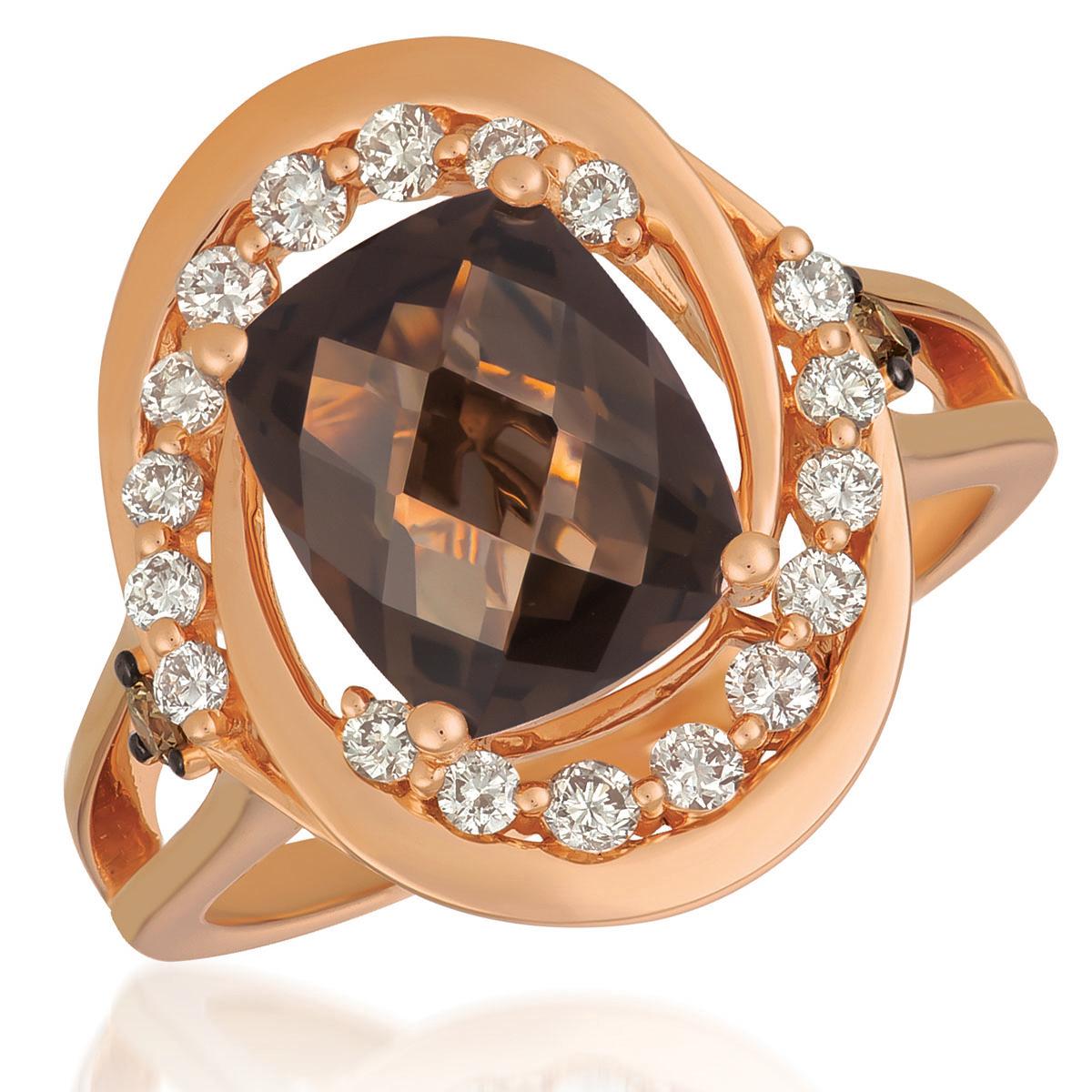 Le Vian® 2 5/8ctw. Chocolate Quartz® & Diamond Ring