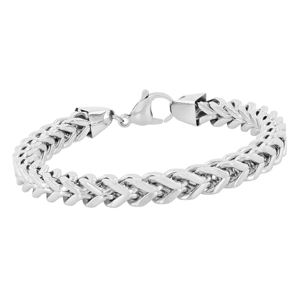 Mens Gentlemen's Classics™ Stainless Steel Franco Bracelet
