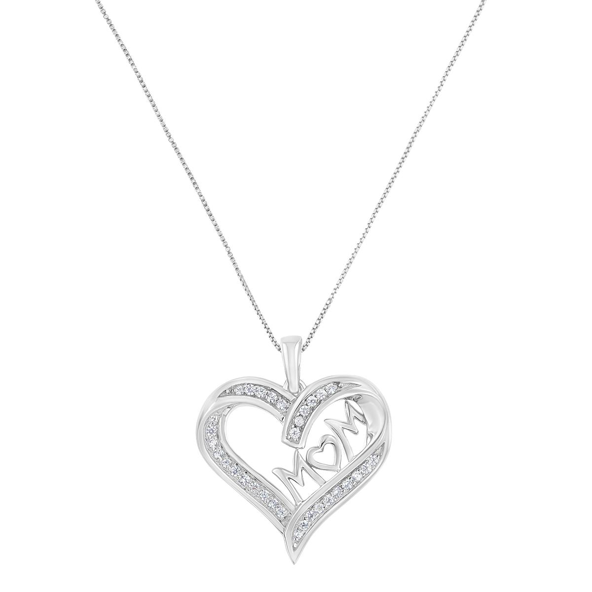 Diamond Classics™ 1/4ctw. Diamond Engraved Heart Pendant