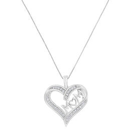 Diamond Classics&#40;tm&#41; 1/4ctw. Diamond Engraved Heart Pendant