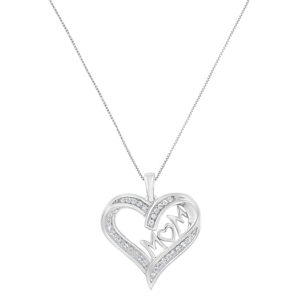Diamond Classics&#40;tm&#41; 1/4ctw. Diamond Engraved Heart Pendant - image 