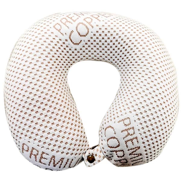 Rejuve Health Wellness Copper Memory Foam Travel Neck Pillow