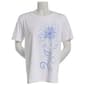 Womens Hasting & Smith Short Sleeve Placed Tonal Floral Tee - image 1