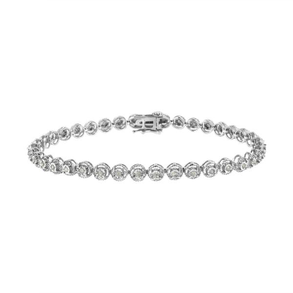 Haus of Brilliance 1/2ctw. Diamond Milgrain Style Link Bracelet - image 