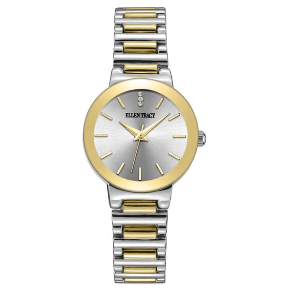 Womens Ellen Tracy Two-Tone Bracelet Watch - ET5461TTG - image 
