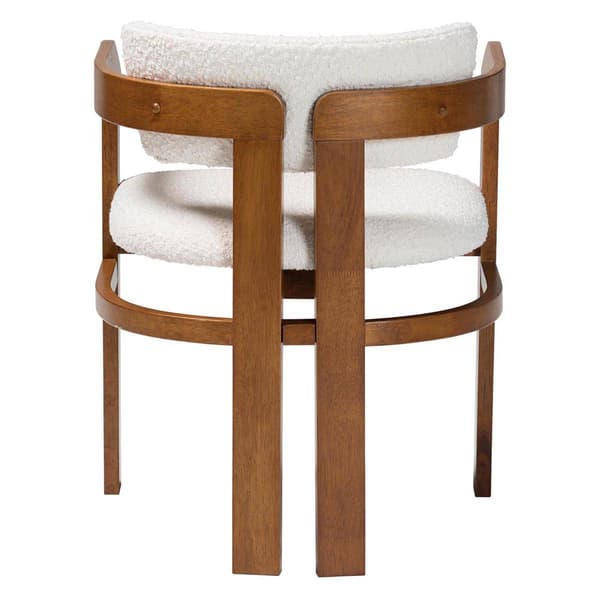 Baxton Studio Carice Modern Cream Boucle Dining Chair