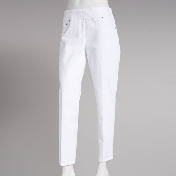 Womens Ruby Rd. 28in. Solid Pants - image 