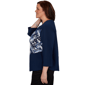 Plus Size Alfred Dunner Classics Diagonal Abstract Blouse - image 4