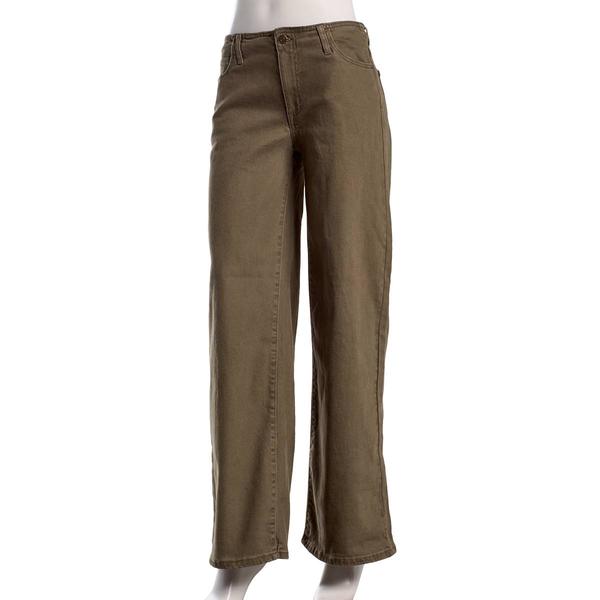 Juniors Celebrity Pink Mid Rise Baggy Wide Leg Jeans - image 