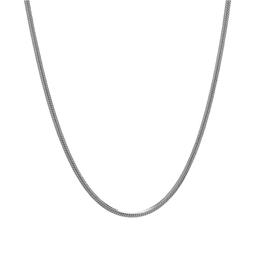 18in. Sterling Silver Round Snake Chain Necklace