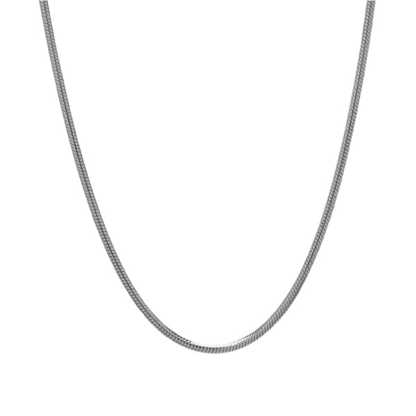 18in. Sterling Silver Round Snake Chain Necklace - image 