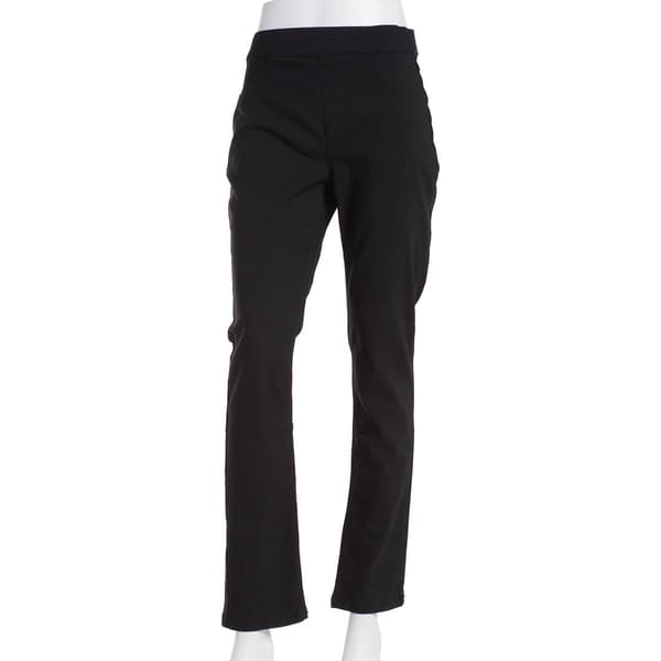 Petite Erika Joey Twill Solid Straight Leg Pants
