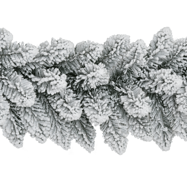 Puleo International 9ft. Flocked Royal Majestic Fir Garland