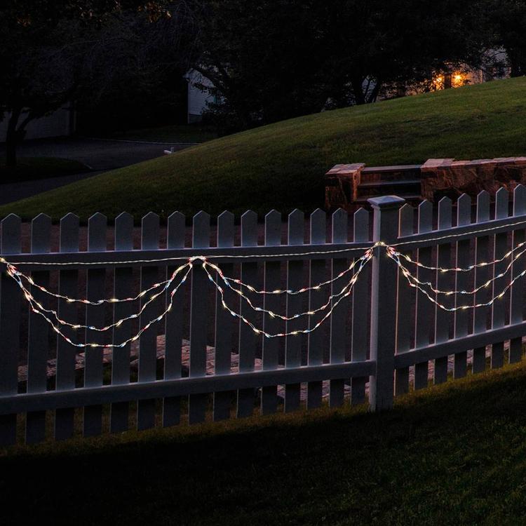 Northlight Seasonal 100ct. Multi July 4th Mini Swag Light Set