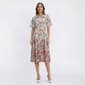 Womens Figueroa & Flower Short Sleeve Floral Midi Shirtdress - image 1