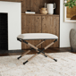 Linon Home Decor Ashburn Campaign Accent Striped Stool - image 6
