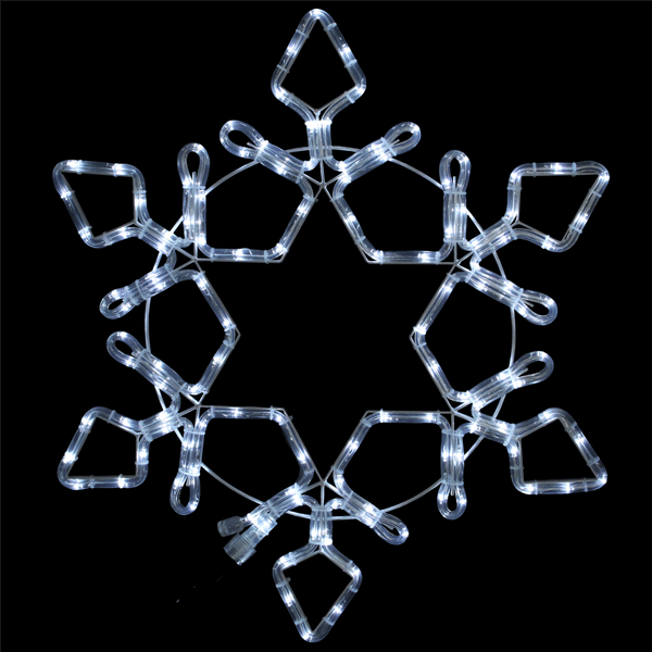 Northlight LED Rope Light Snowflake Christmas Decoration - image 