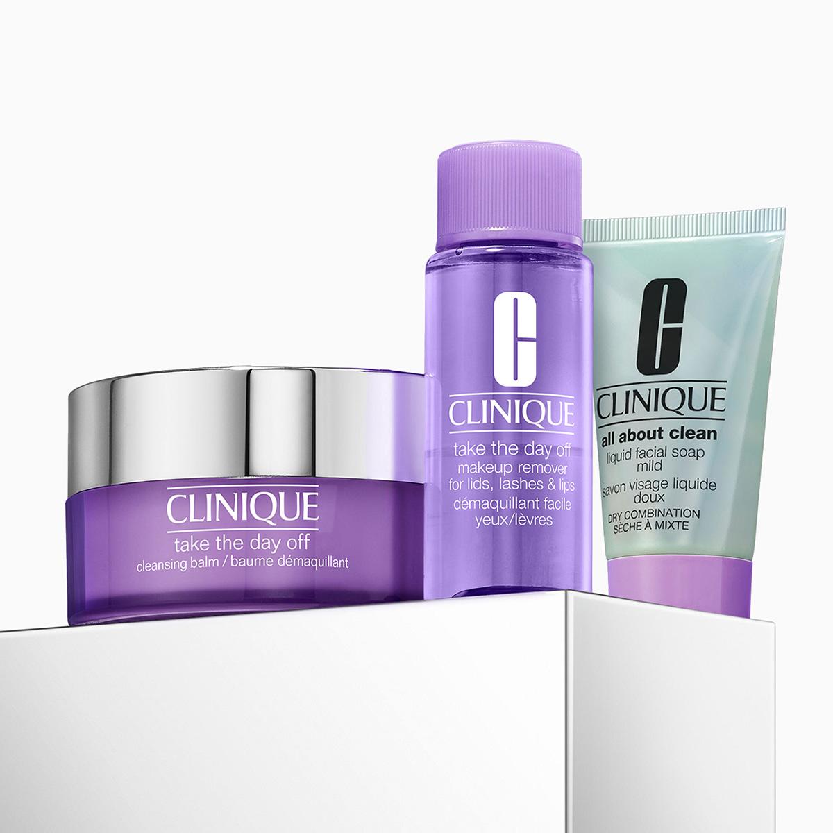 Clinique 3pc. The Cleansing Edit Skincare Set  - $59 Value