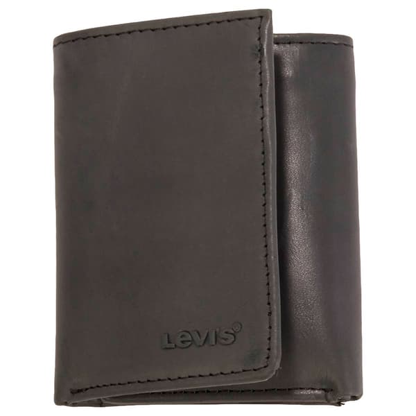 Mens Levi''s&#40;R&#41; Slim Trifold Wallet w/ Zipper