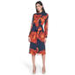 Womens Calvin Klein Long Sleeve Floral Belt Waist Shirtdress - image 3