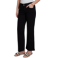 Womens Ruby Rd. Key Items Jet Black Stovepipe Wide Leg Jeans - image 3