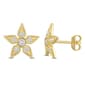 18k Gold Plated Lab Grown Diamond Earrings - image 1