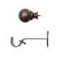 Elrene Cordelia Single Curtain Rod w/ Globe Ball Finial - image 3