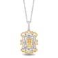 Enchanted by Disney Sterling Silver & Gold Belle Pendant - image 1